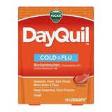 Vicks Dayquil Cold & Flu Relief LiquiCaps 16 ea (Pack of 24)
