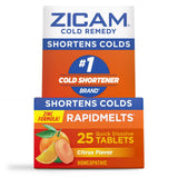 Zicam Zinc Cold Remedy RapidMelts Quick Dissolve Tablets - Citrus - 25ct 1.44 Oz (Pack of 24)
