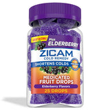 Zicam Cold Remedy Zinc Medicated Fruit Drops Elderberry Homeopathic Cold Short 0.42 Oz (Pack Of 24)