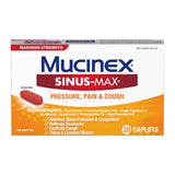 Mucinex Max Strength Sinus & Cough Medicine - Tablets - 20Ct 0.08 Oz (Pack Of 24)
