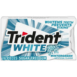 Trident White Wintergreen Gum 16Ct 0.96Oz (Pack of 162)