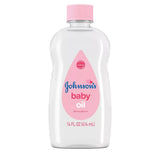 Johnson's Baby Oil, Pure Mineral Oil to Prevent Moisture Loss, Original, 14 fl Oz (Pack of 24)