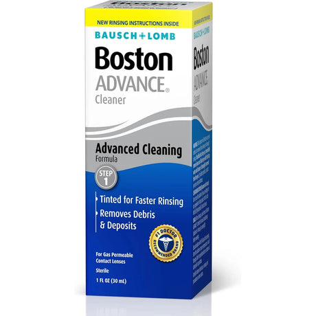 Boston ADVANCE Cleaner Contact Lens Solution for Rigid Gas Permeable Lenses – 1 Oz (Pack of 24)