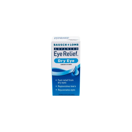 Bausch & Lomb Eye Drops For Dry Eyes & Redness Relief, Transparent, 0.5 Fl Oz (P (Pack Of 24)