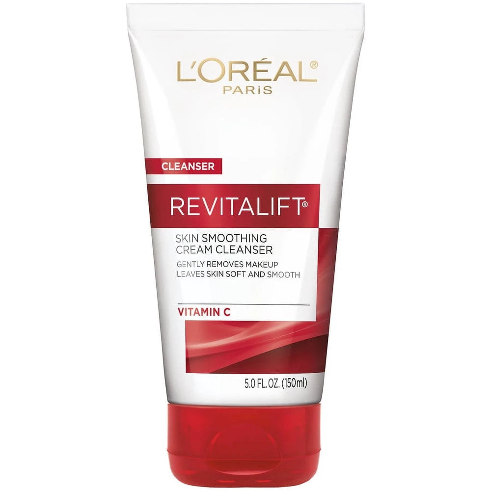 L Oreal Paris Revitalift Radiant Smoothing Cream Cleanser Exfoliates 5 fl Oz (Pack of 24)