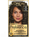 Loreal Superior Preference Hair Color Medium Ash Brown #5A1 Ea 2.5oz (Pack of 12)