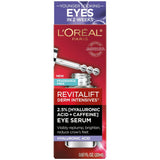 L'Oreal Paris Revitalift Derm Intensives Hyaluronic Acid and Caffeine Eye Serum 0.67 Oz (Pack of 24)