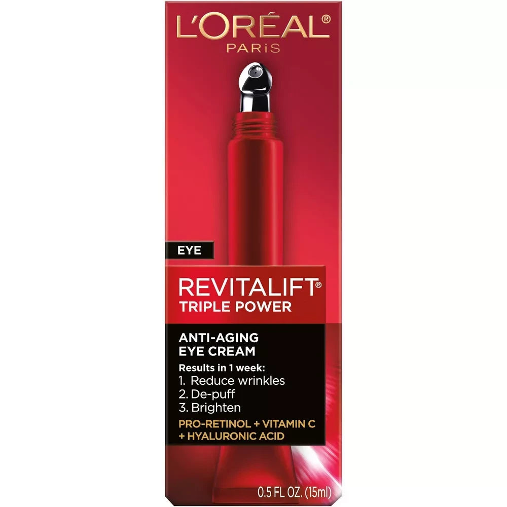 L'Oreal Paris Revitalift Triple Power Eye Cream - 0.5 Fl Oz (Pack Of 24)