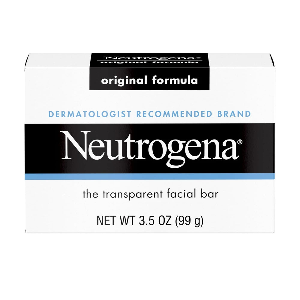 Neutrogena Original Facial Cleansing Bar with Glycerin 3.5 Oz (Pack of 24)