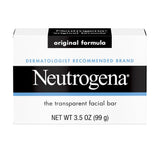 Neutrogena Original Facial Cleansing Bar with Glycerin 3.5 Oz (Pack of 24)
