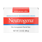 Neutrogena Glycerin Facial Cleansing Bar for Acne-Prone Skin 3.5 Oz (Pack of 24)