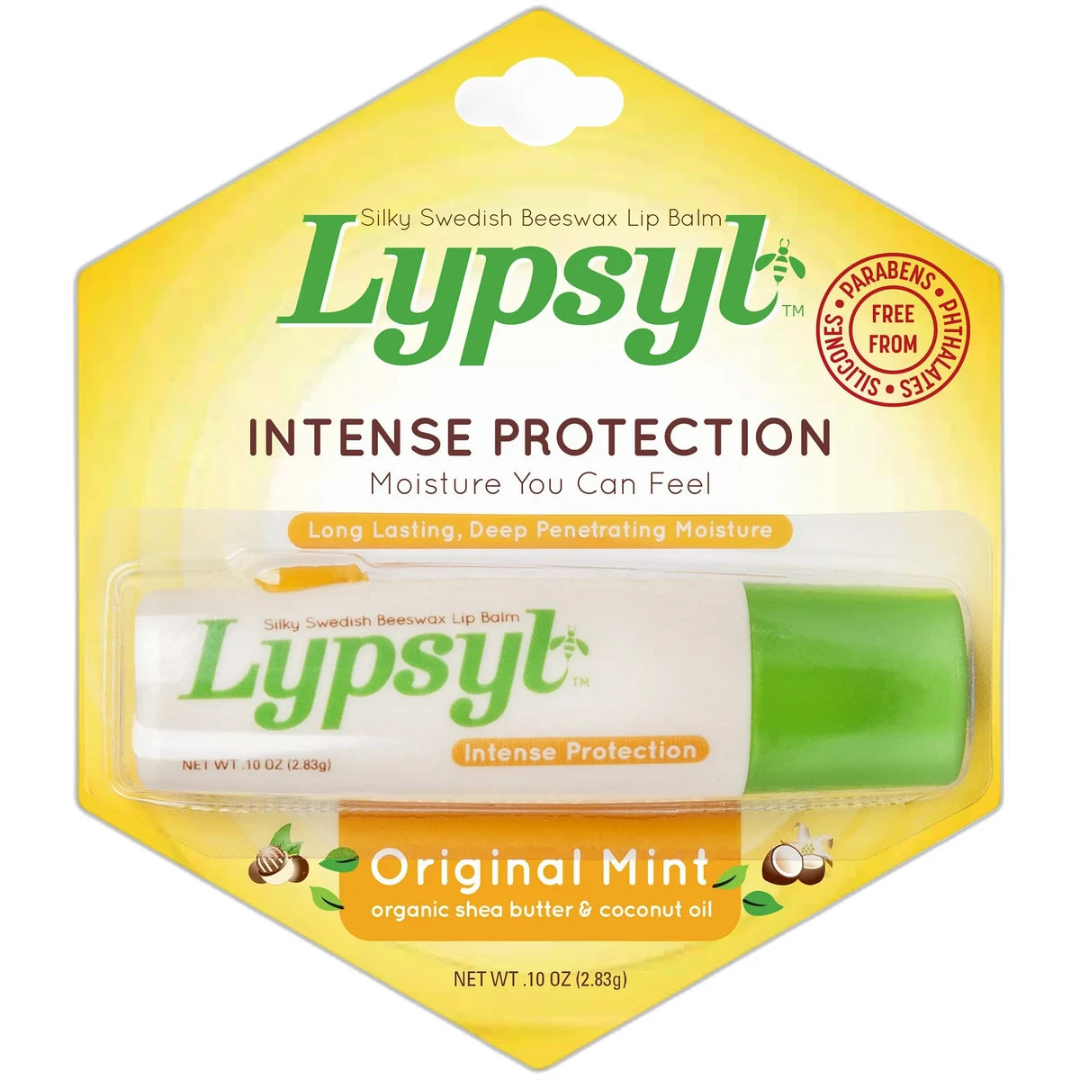 Lypsyl Intense Protection Original Mint Lip Balm 0.10Oz (Pack Of 48)
