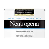 Neutrogena Original Fragrance-Free Gentle Facial Cleansing Bar 3.5 Oz (Pack of 24)