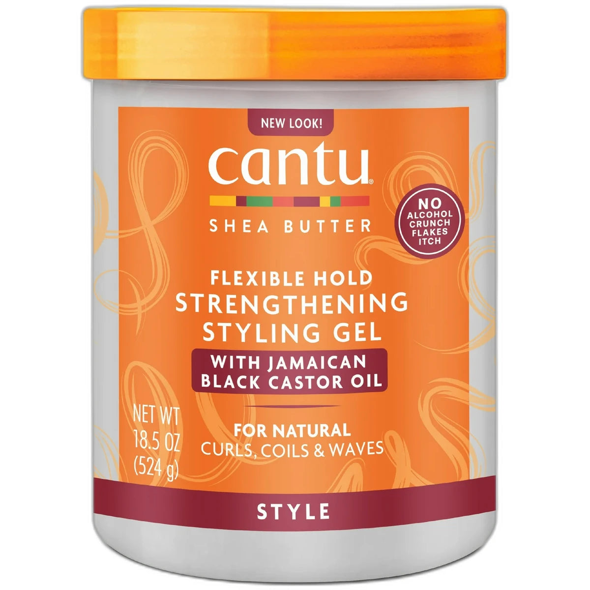 Cantu Shea Butter Maximum Hold Strengthening Styling Gel 18.5Oz (Pack of 12)