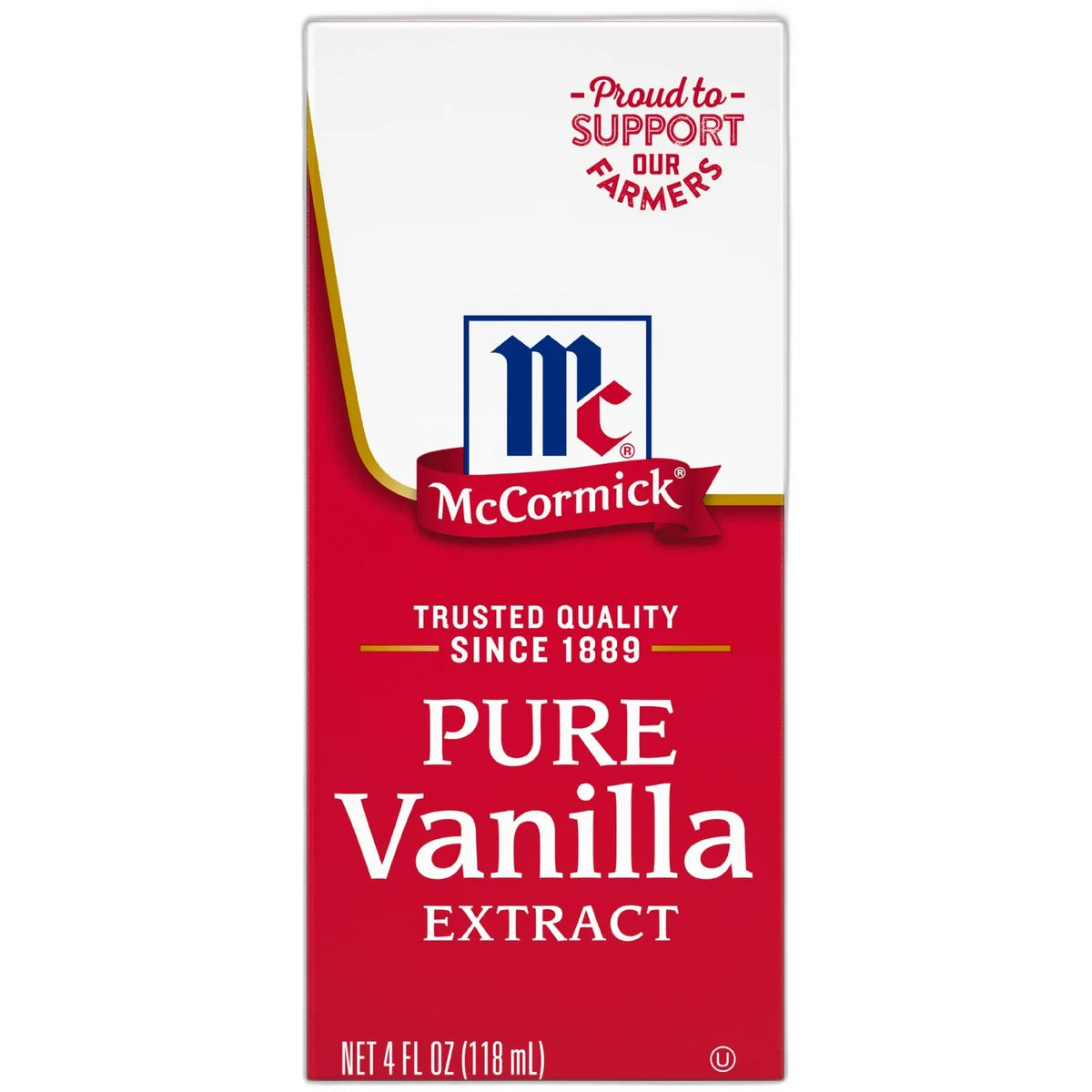 Mc Cormick All Natural Pure Vanilla Extract 4Oz (Pack of 72)