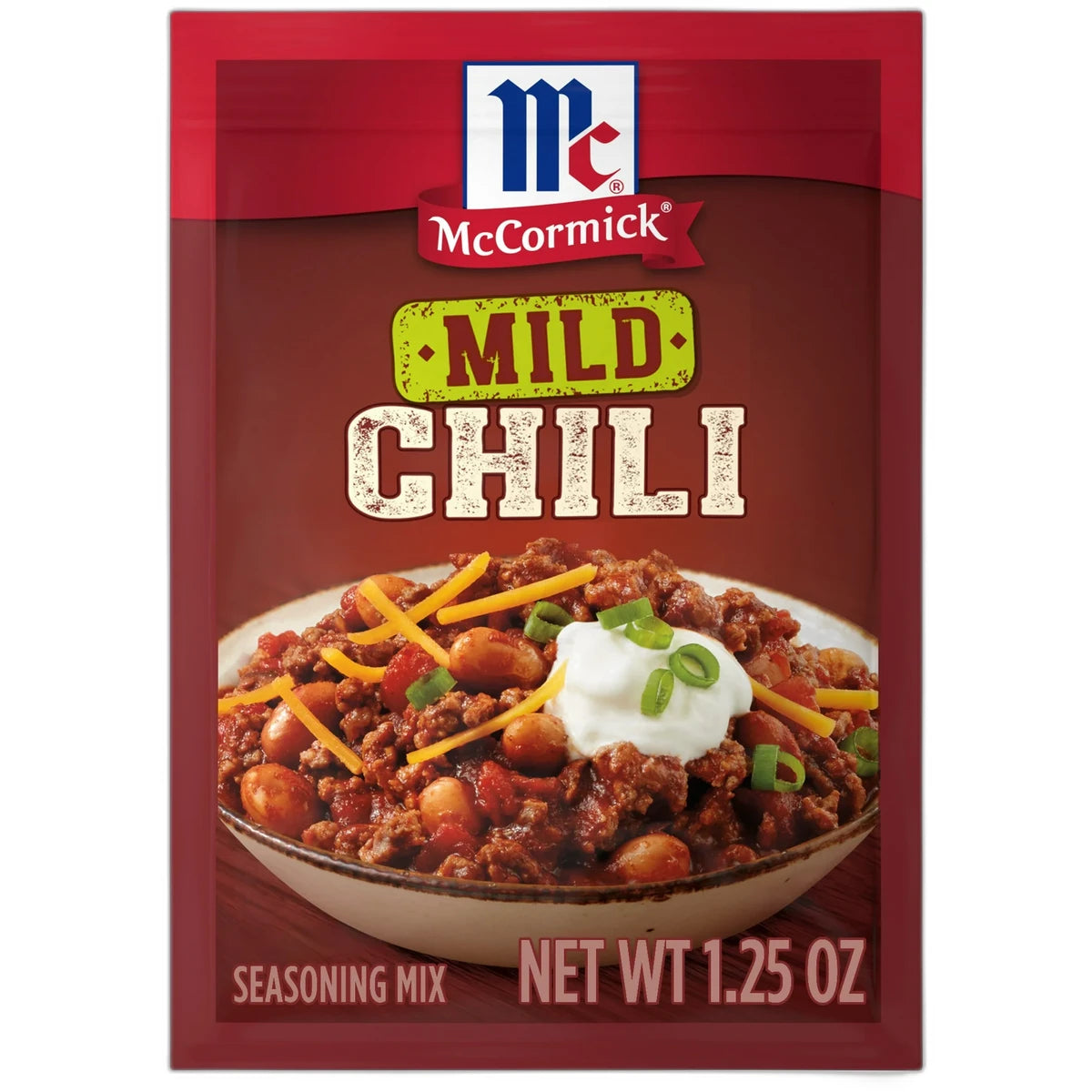 McCormick MILD CHILI Seasoning Mix 1.25oz (Pack of 24)