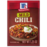 McCormick MILD CHILI Seasoning Mix 1.25oz (Pack of 24)
