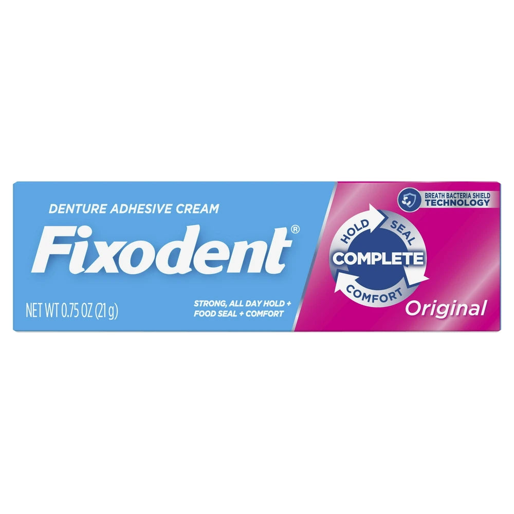 Fixodent Original Secure Denture Adhesive Cream 0.75 Oz (Pack of 24)
