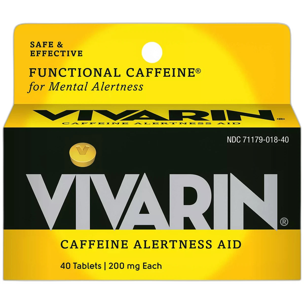 Vivarin Caffeine Alertness Aid 200 Mg Tablets 16oz (Pack of 12)