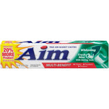 Aim Whitening Toothpaste with Baking Soda 5.5 Oz (Pack of 24)
