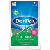 Dentek Fresh Clean Floss Picks Long Lasting Mint 0.17Oz (Pack Of 36)