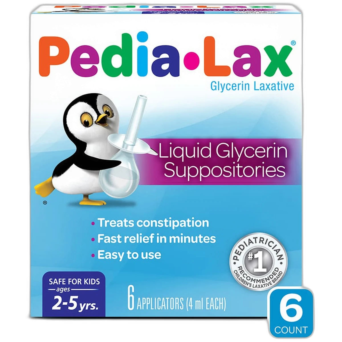Fleet Pedia-Lax 4 Ml Liquid Glycerin Suppositories For Ages 25 Years6 Ea0.15Oz (Pack Of 24)