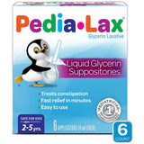 Fleet Pedia-Lax 4 Ml Liquid Glycerin Suppositories For Ages 25 Years6 Ea0.15Oz (Pack Of 24)
