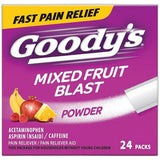 Goodys Extra Strength Headache Powder Mixed Fruit Blast Flavor 2.24oz (Pack of 36)