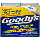 Goodys Extra Strength Headache Powders For Fast Pain Relief 1.44oz (Pack of 36)
