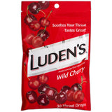 Ludens Great Tasting Throat Drops Wild Cherry 30 Drops/Bag 4oz (Pack of 12)