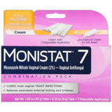 Monistat 7 Miconazole Nitrate Vaginal Cream Cure and Itch Relief 1.91oz (Pack of 12)