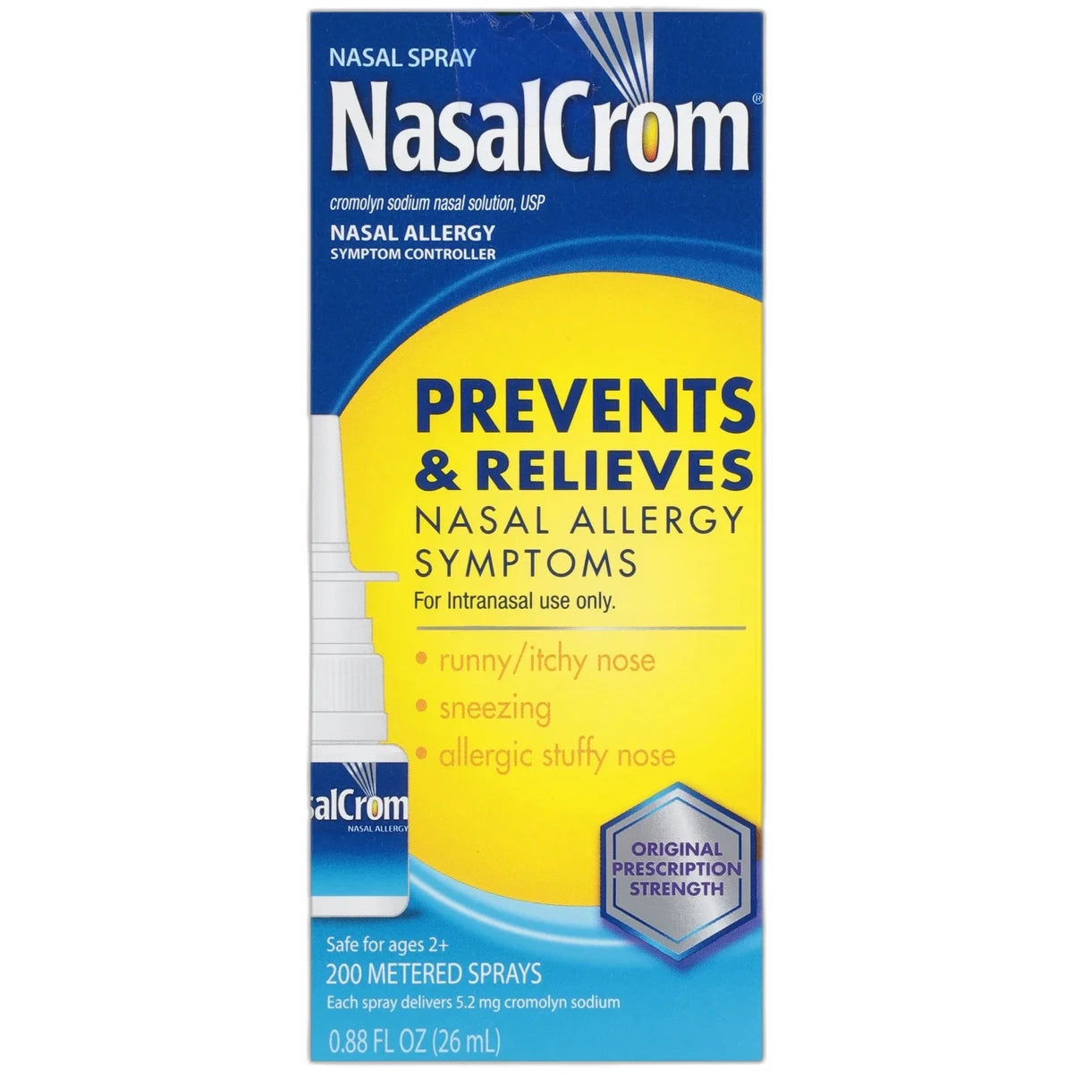 NasalCrom Nasal Allergy Symptom Controller Nasal Spray 0.88Oz (Pack of 24)