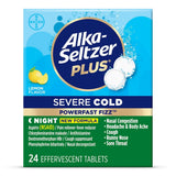 Alka-Seltzer Plus Powerfast Fizz Severe Night Cold Medicine Lemon Effervescent (Pack of 30)