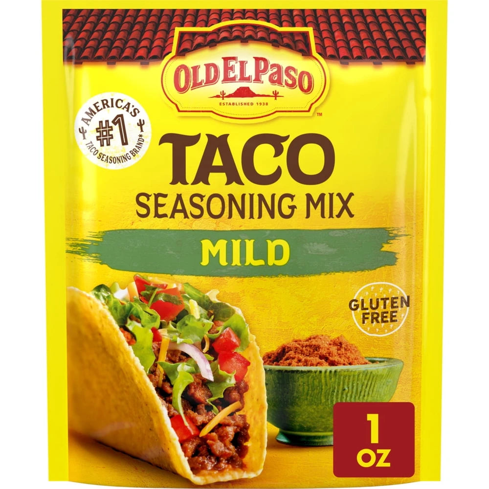 Old El Paso Seasoning, Mild Taco, 1 Oz (Pack of 32)
