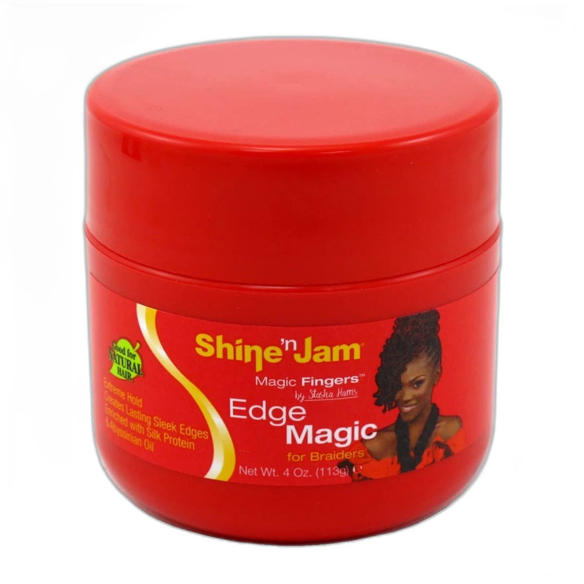 Ampro Shine N Jam Magic Fingers Edge Hair Gel 4Oz (Pack of 6)