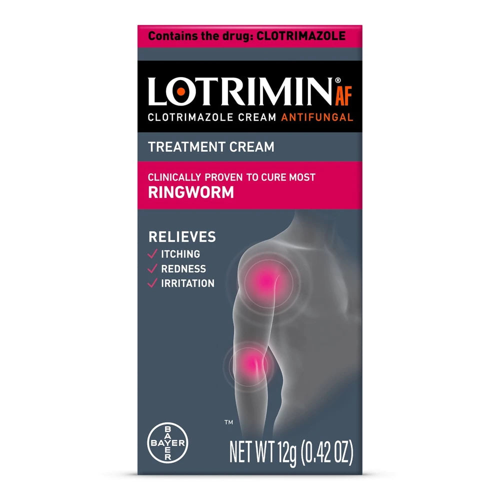 Lotrimin Antifungal Cream For Ringworm Care 0.42 Oz (Pack Of 36)