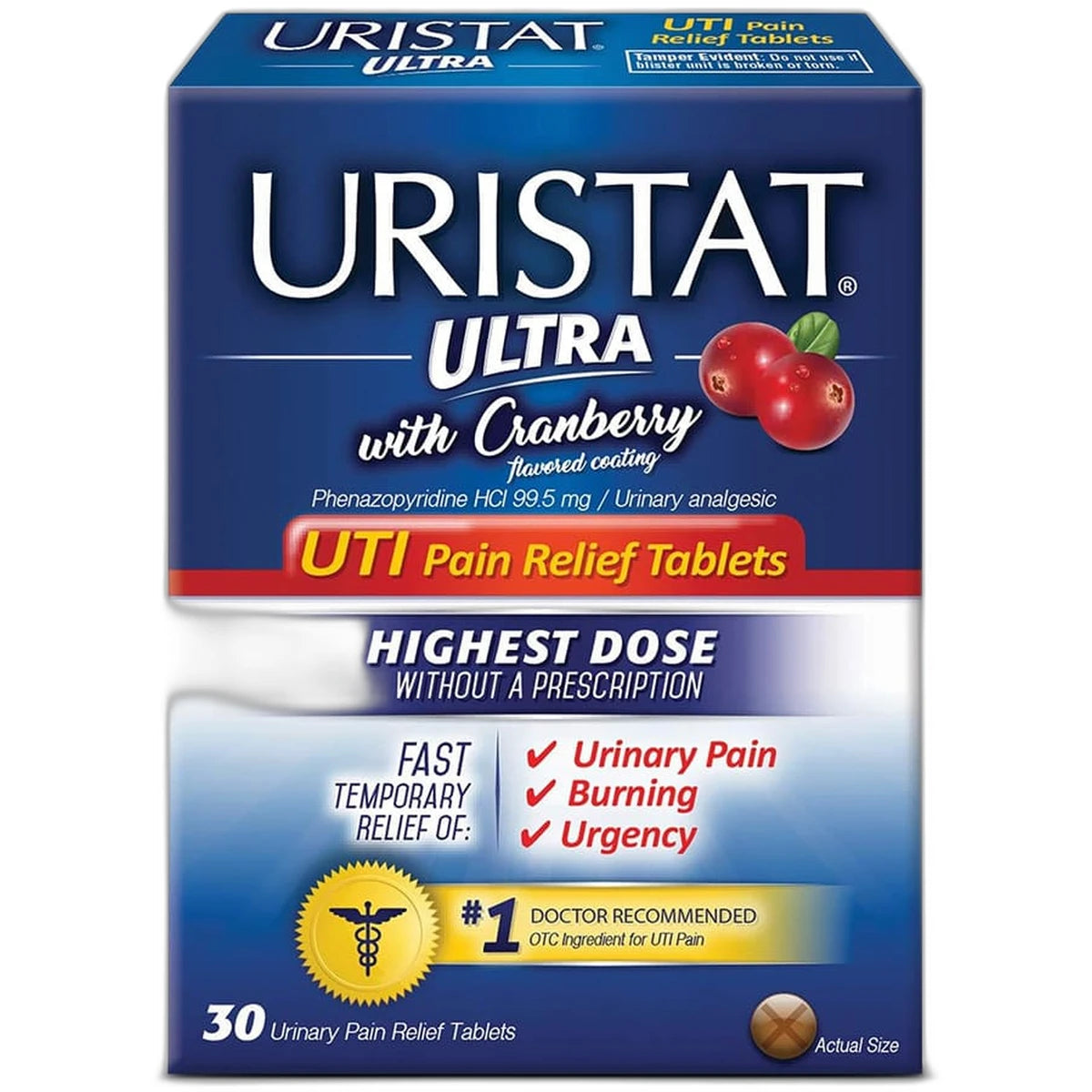 Uristat Ultra Uti Urinary Pain Relief Tablet 0.8Oz (Pack Of 12)