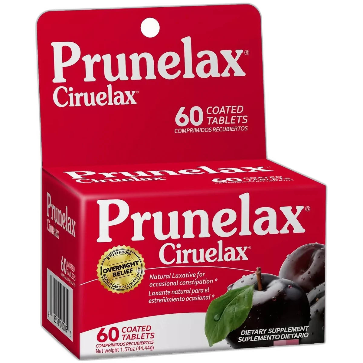Prunelax Ciruelax Effective Natural Gentle Laxative Tablets60 Ea 1.57oz (Pack of 144)
