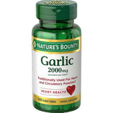 Garlic Odor Free (Coated ) 2000 Mg Herbal Supplement Tablets By Natures Bounty120 Ea 0.1Oz (Pack Of 24)