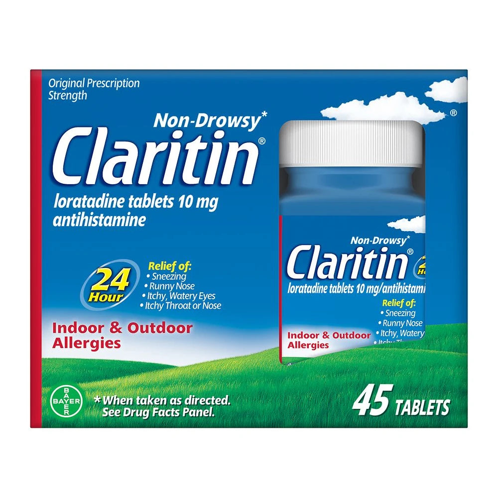 Claritin 24 Hour Non-Drowsy Allergy Medicine Loratadine Antihistamine Tablets (Pack of 36)