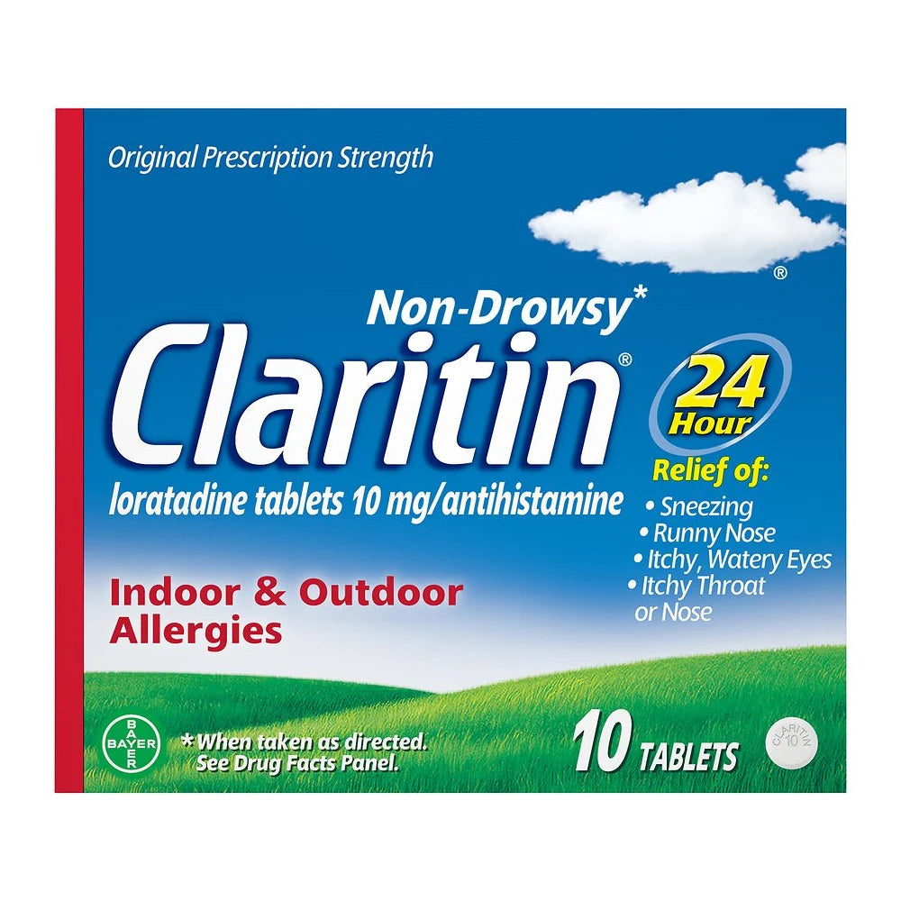 Claritin Allergy Relief 24 Hour Non-Drowsy Loratadine Tablets - 10ct (Pack of 36)