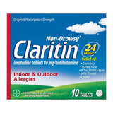 Claritin Allergy Relief 24 Hour Non-Drowsy Loratadine Tablets - 10ct (Pack of 36)