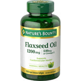 Natures Bounty Flaxseed Oil 1200 Mg Omega 3 Softgels100 Ea 6.4Oz (Pack of 24)