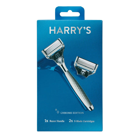 Harry's Men's 5-Blade Chrome Handle Craft Edition Razor (Pack of 36)