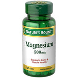 Natures Bounty Generic Magnesium High Potency 500 Mg Tablets 6.26Oz (Pack of 24)