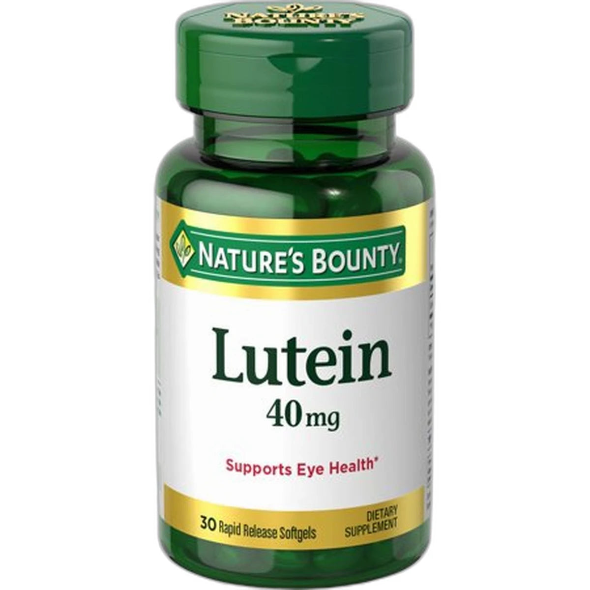 Natures Bounty Lutein 40 Mg (Naturally Contains Zeaxanthin) Dietary Supplement Softgels Supports Eye Health 40 Mg 0.04Oz (Pack Of 24)