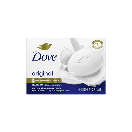 Dove White Travel Size Bar Soap with Moisturizing Cream 2.6 Oz (Pack of 36)