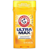Arm & Hammer Ultramax Antiperspirant Deodorant Invisible Solid Unscented 2.6Oz (Pack of 12)