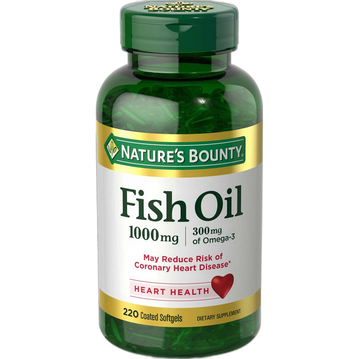 Natures Bounty Odorless Fish Oil 1000 Mg With Omega 3 And 6 Dietary Supplement Softgels200 Ea 12.6Oz (Pack of 12)