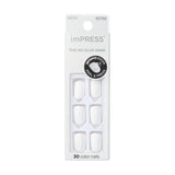 KISS imPRESS Color Press-On Fake Nails - Frosting - 30ct (Pack of 36)